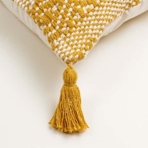 Yellow Diamond Cushion Cover