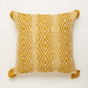 Yellow Diamond Cushion Cover